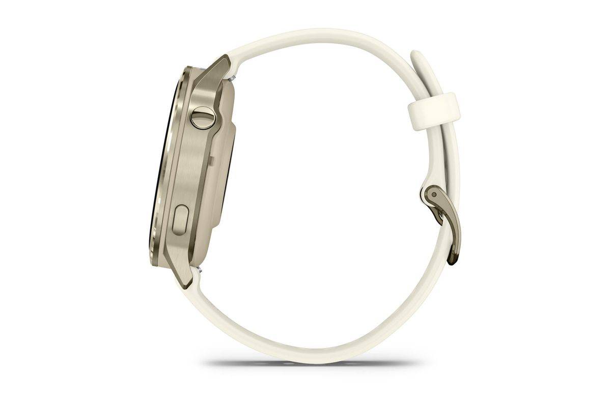 Garmin Venu 4 (41mm) Lunetta Lunar Gold Con Cinturino In Silicone Bone-5
