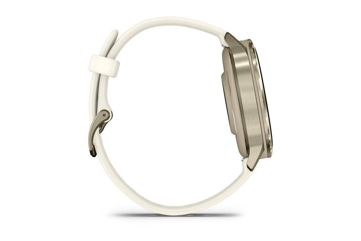 Garmin Venu 4 (41mm) Lunetta Lunar Gold Con Cinturino In Silicone Bone-3
