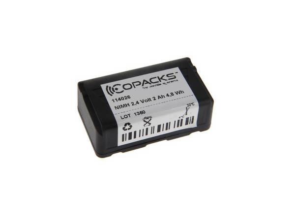 Batteria NiMH CoPacks adatta per radiocomando Autec serie LK - LBM02MH, CS-ALK400BL - 2,4 V 2000 mAh 58,6x34,7x21,4 mm
