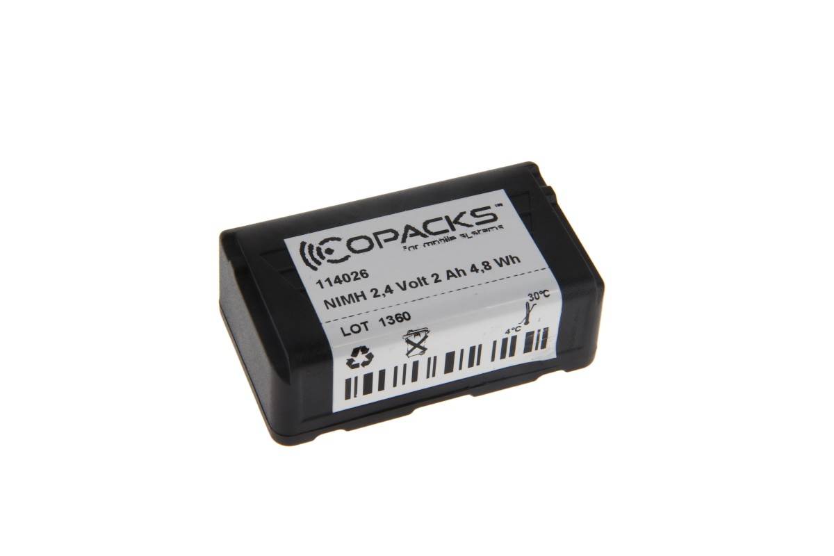 Batteria NiMH CoPacks adatta per radiocomando Autec serie LK - LBM02MH, CS-ALK400BL - 2,4 V 2000 mAh 58,6x34,7x21,4 mm-0