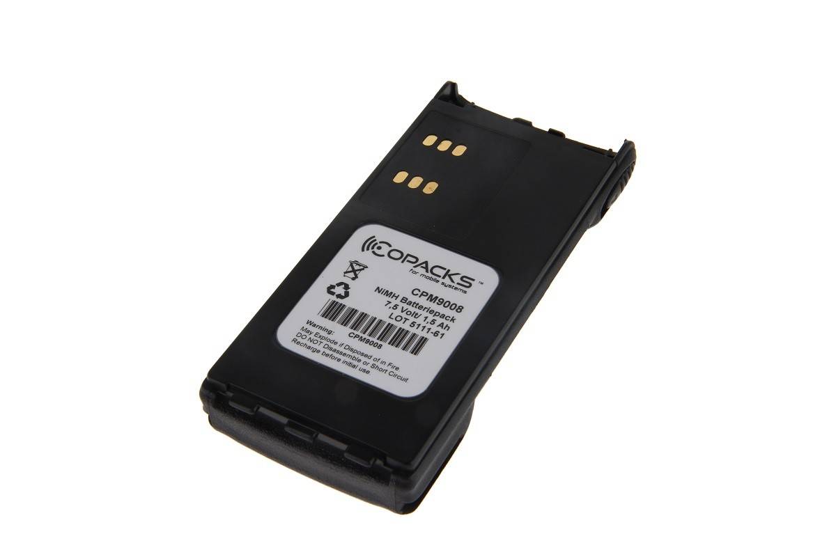 Batteria CoPacks NiMH compatibile con Motorola GP320 GP360 GP380 - 7,2 V 1500 mAh-0