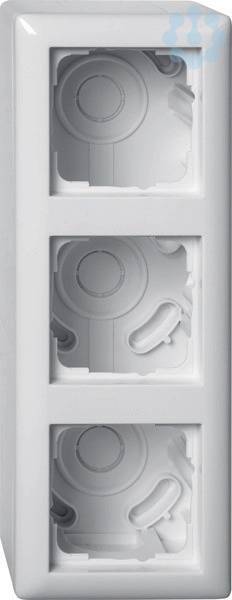 GIRA - 106303 - SM hous. 3-g + fr. Standard 55 p.white-1