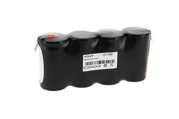 Illuminazione di emergenza e sicurezza a batteria CoPacks NC - Formato D - 4,8 V 4000 mAh 132x34x63 mm (connettore...