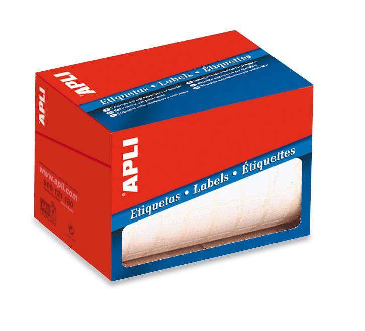 Etichette bianche permanenti di appli roll 12,0 x 18,0 mm-0