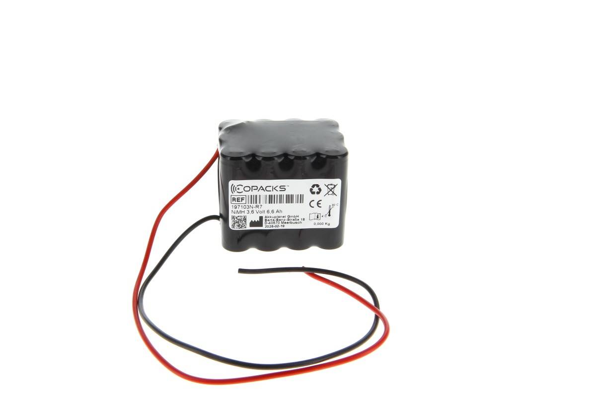 Illuminazione di emergenza e sicurezza ricaricabile CoPacks NiMH - Formato AA - 3,6 V 6600 mAh 56,5x42,7x49 mm...-0