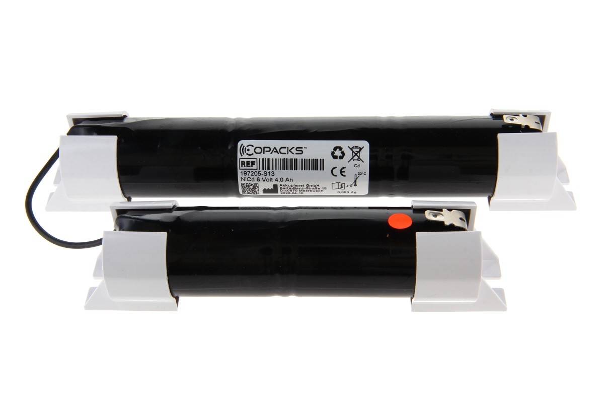 Illuminazione di emergenza e sicurezza a batteria CoPacks NC - Formato D - 6 V 4500 mAh (connettore Faston da 4,8 mm)-0