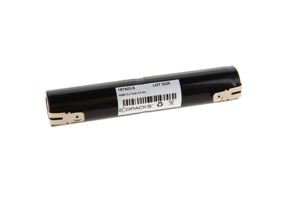 Illuminazione di emergenza e sicurezza con batteria NiMH CoPacks - Formato 7/5 Cs - 2,4 V 4000 mAh 23x180 mm...-0