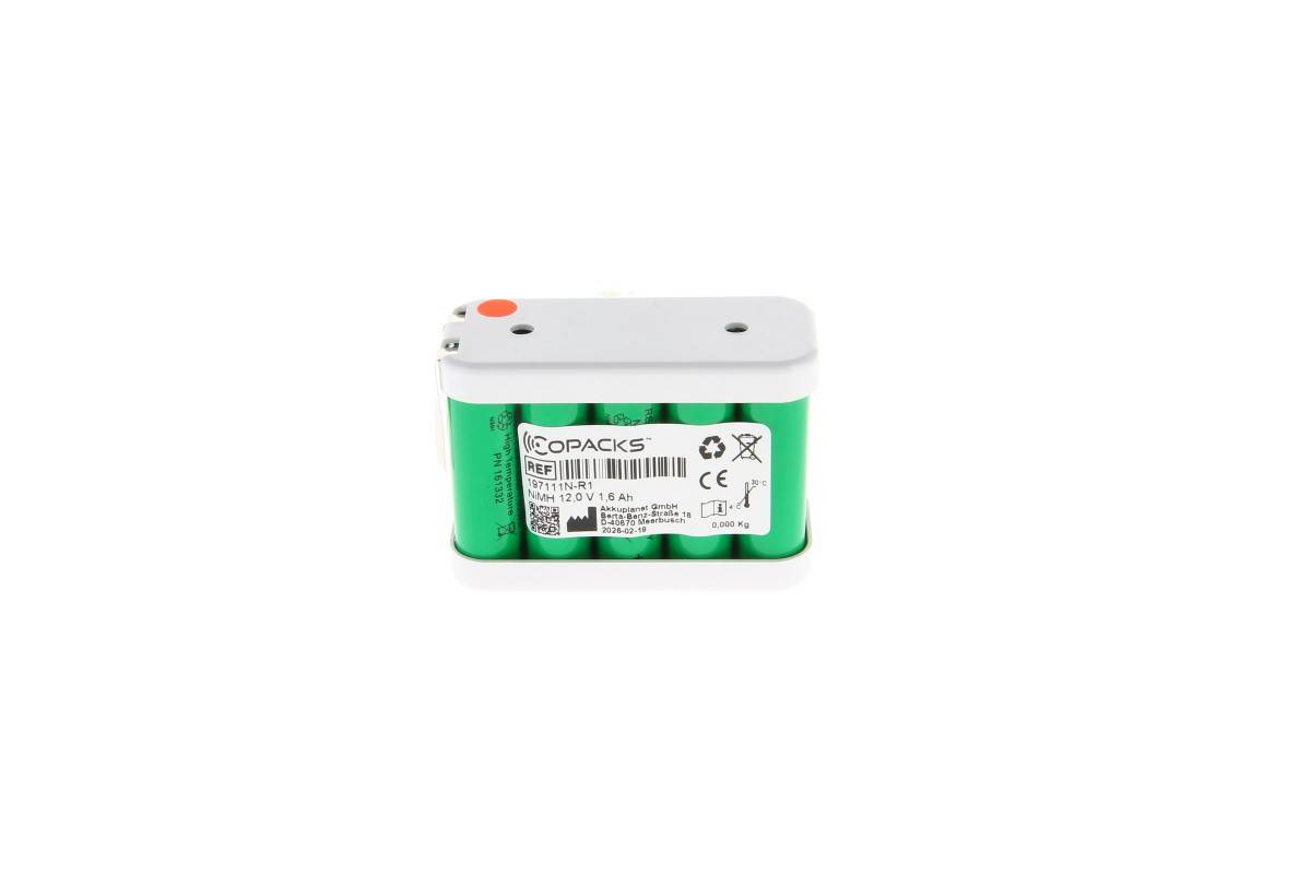 CoPacks Lampada di emergenza e sicurezza ricaricabile NiMH - Formato AA - 12 V 1600 mAh 70,6x28,2x52,1 mm (senza...-0