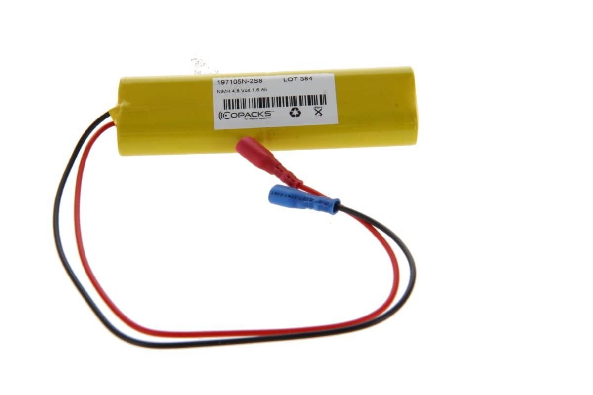 Illuminazione di emergenza e sicurezza ricaricabile CoPacks NiMH - Formato AA - 4,8 V 1600 mAh 100x15x30 mm (presa...-0