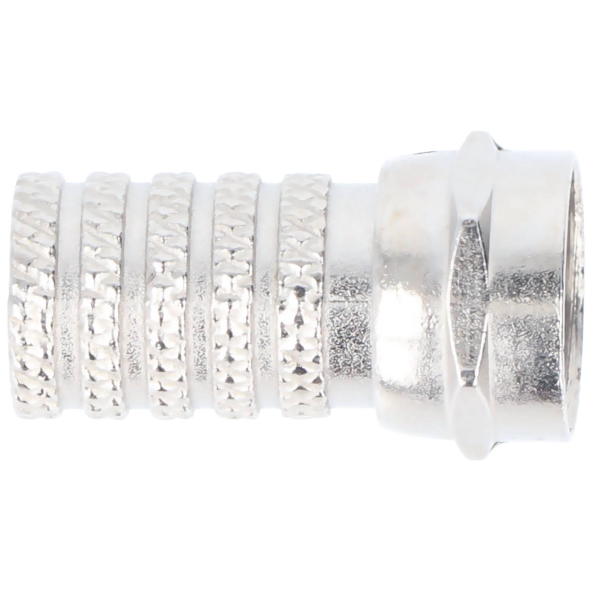 Connettore F twist-on Goobay 6,0 mm - adattatore twist-on in zinco con contatti in nichel-3
