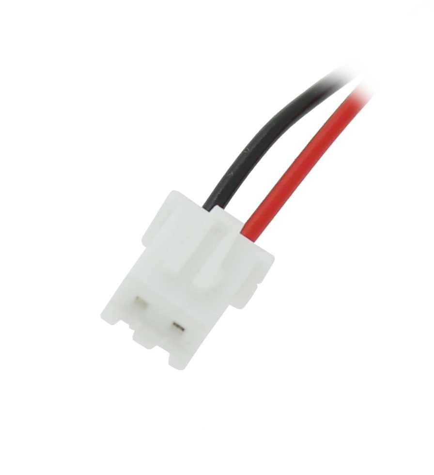 Batteria per luce di emergenza NiMH 4.8V 800mAh F2x2 Micro AAA con cavo da 100 mm e spina sostituisce Fischer...-1