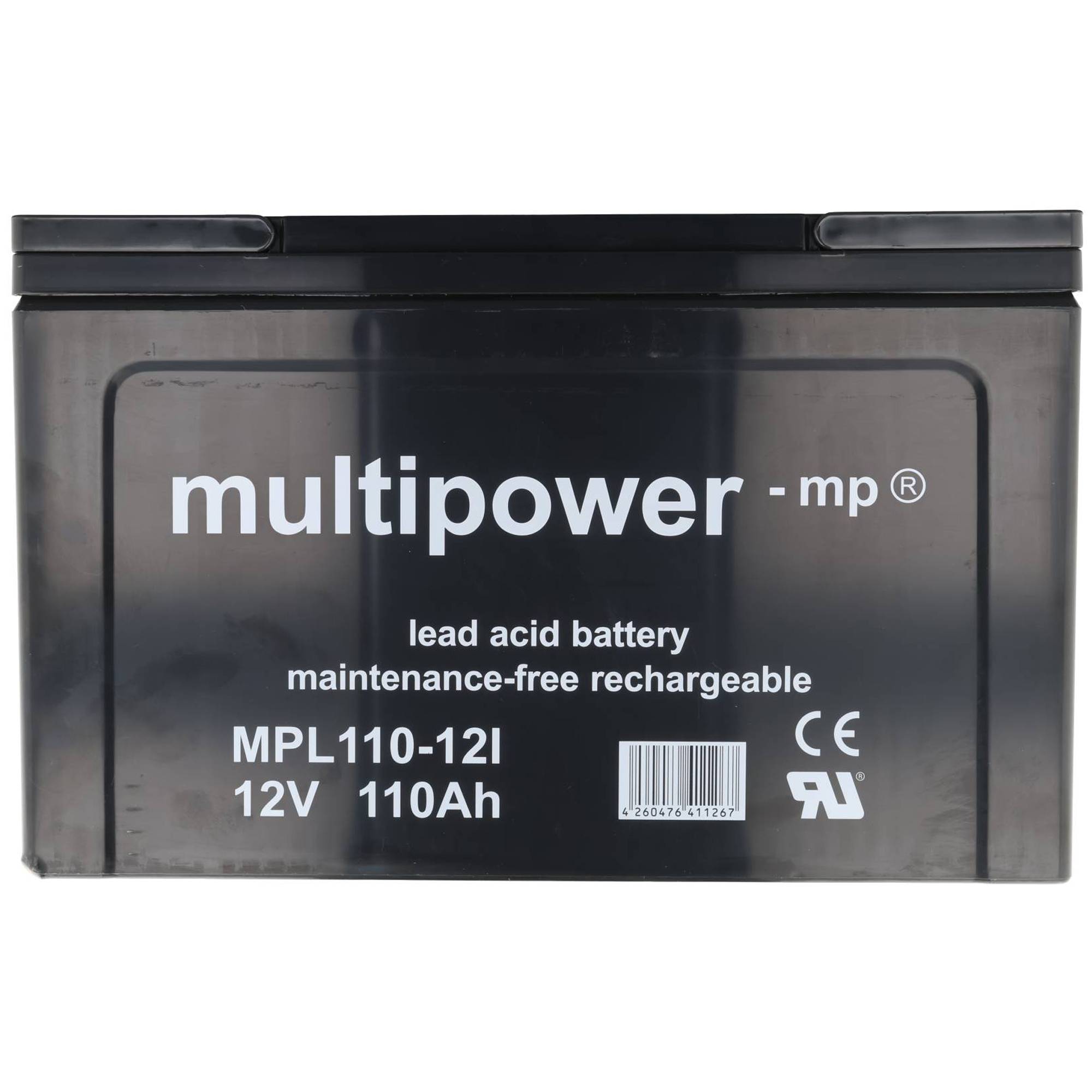 Batteria al piombo multipower MPL100-12 12V 100Ah Batteria al piombo gel AGM-4