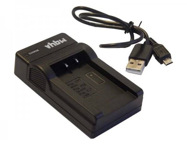 Caricabatterie micro USB adatto per Pentax D-Li88, Sanyo DB-L80-0