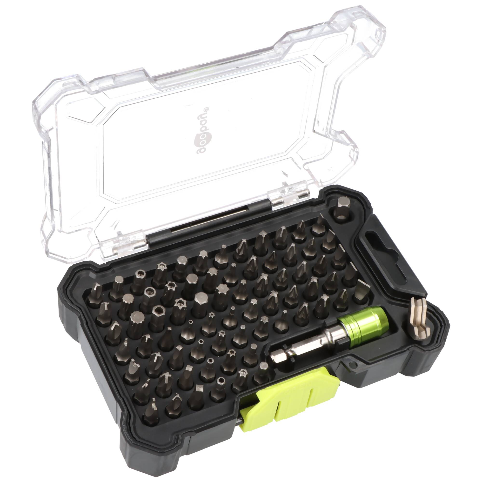 Set di portainserti da 72 pezzi con sgancio rapido, inserti CR-V e adattatore per bussola-3