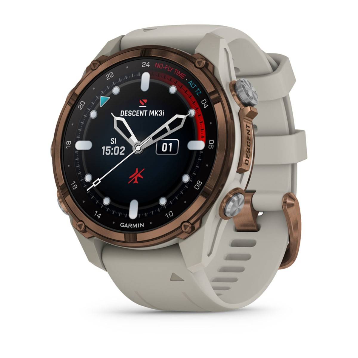 Garmin Descent Mk3i, 43mm, Titanium Pvd Bronze, French Grey-0