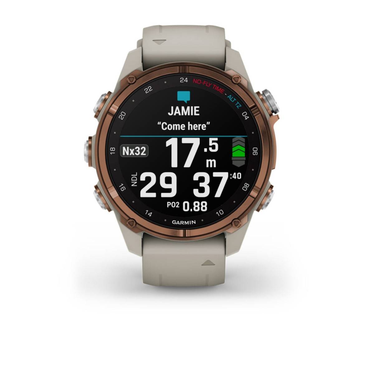Garmin Descent Mk3i, 43mm, Titanium Pvd Bronze, French Grey-1