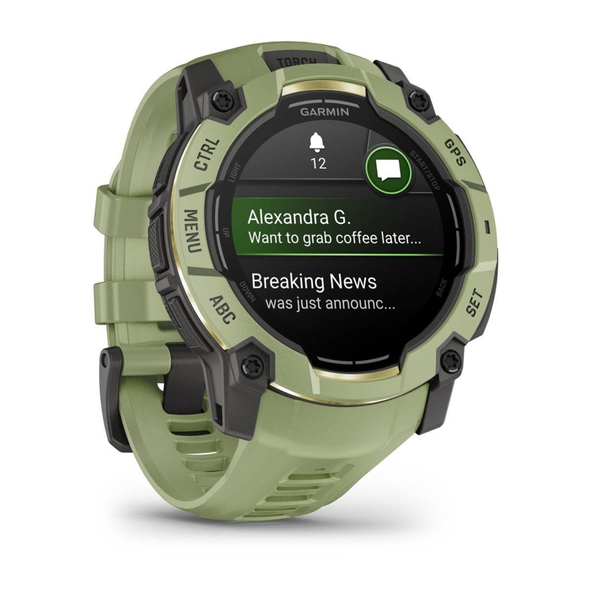 Garmin Instinct 3, 50mm, Amoled, Fern Green/gray Con Cinturino Fern Green-2