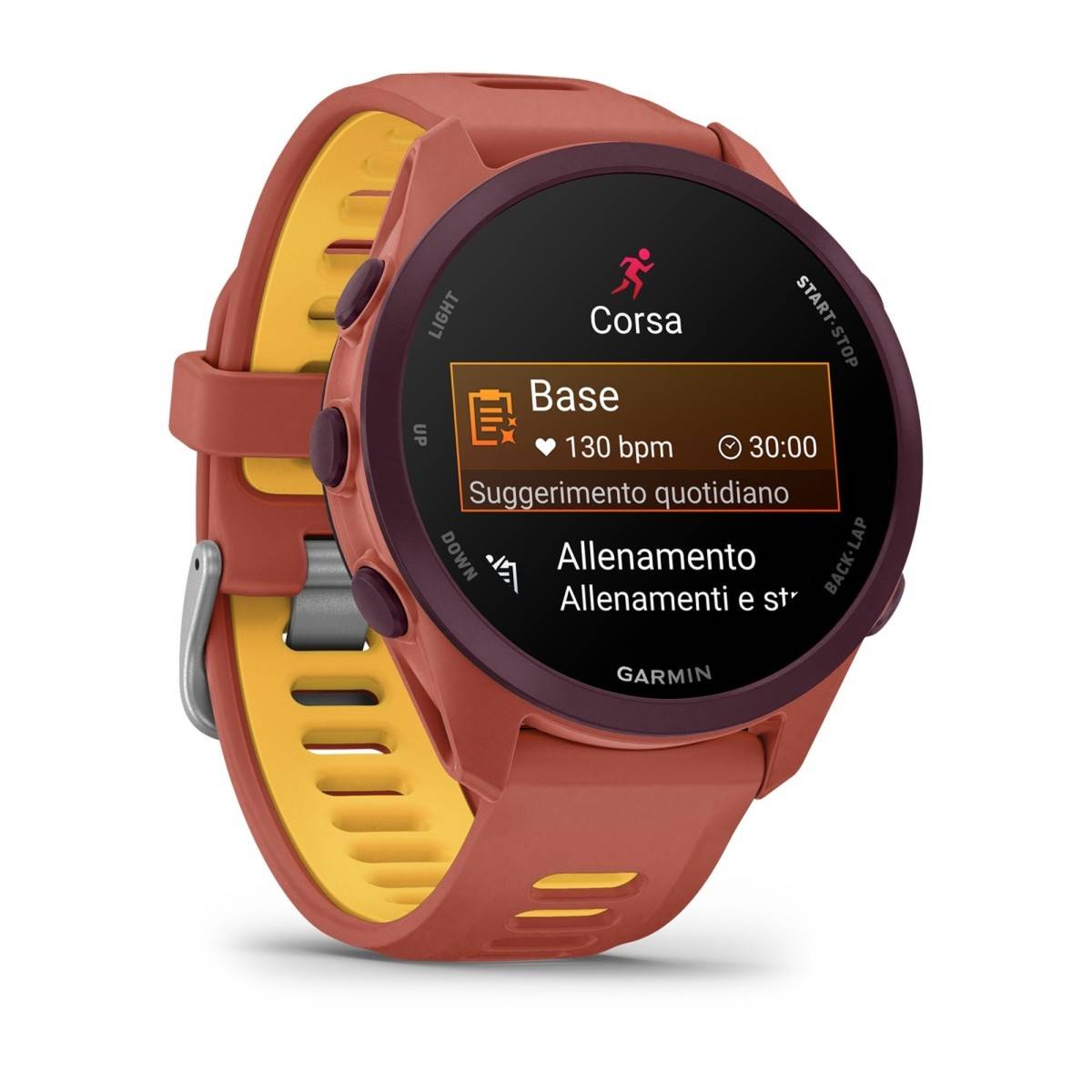 Garmin Forerunner 170 Music Red Pink Mango-2