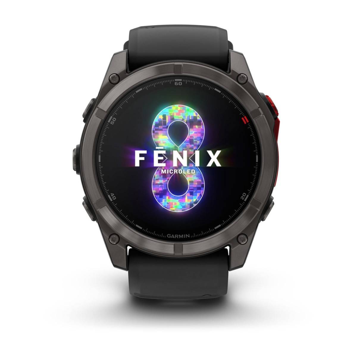 Garmin Fenix 8, 51mm, Sapphire, Microled, Titanium Con Cinturino In Silicone Black-1