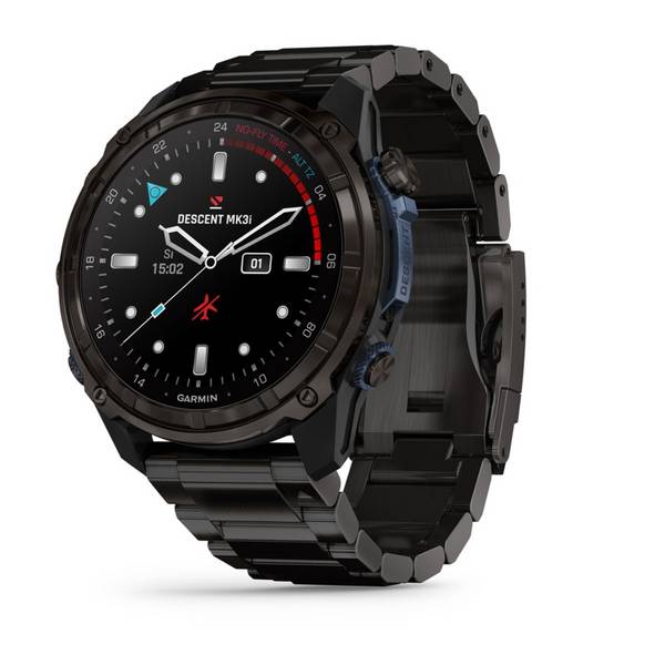 Garmin Descent Mk3i, 51mm, Titanium Dlc Carbon Con Braciale Titanium Dlc