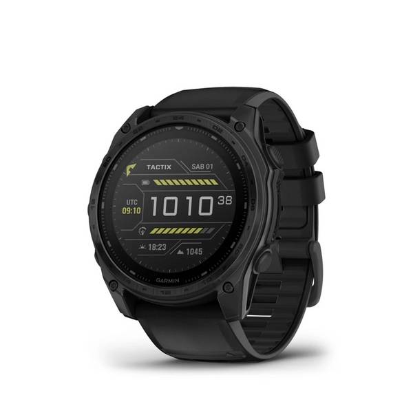 Garmin Tactix 8 51mm Solar Ballistic Elite Nero Con Cinturino In Nylon