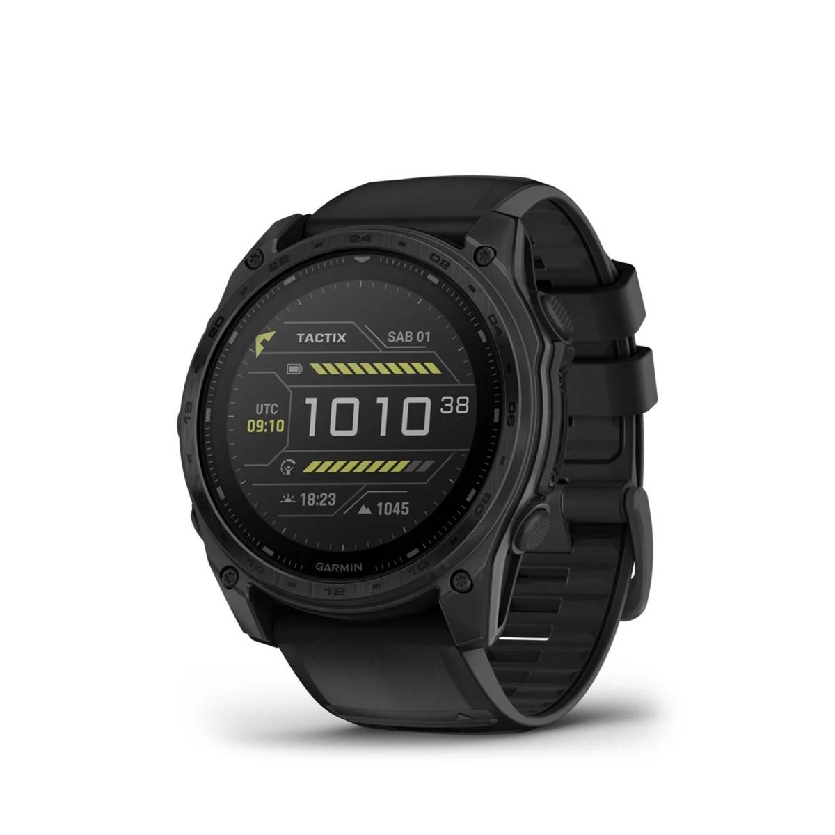 Garmin Tactix 8 51mm Solar Ballistic Elite Nero Con Cinturino In Nylon-0