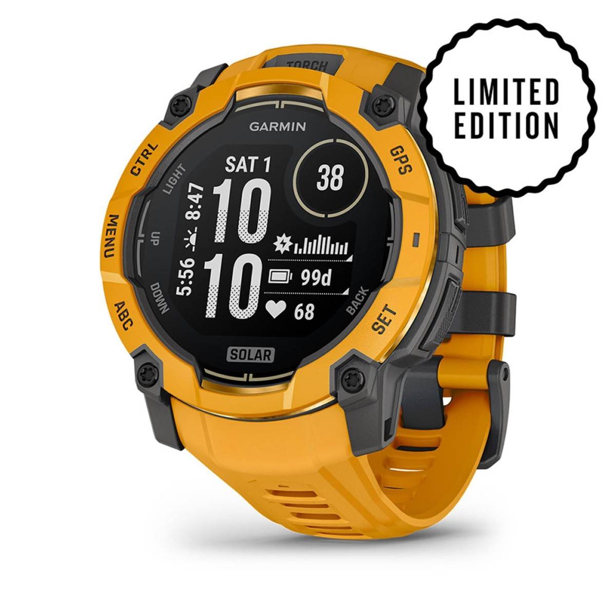 Garmin Instinct 3, 50mm, Solar, Sunburst/gray Con Cinturino Sunburst/gray-0