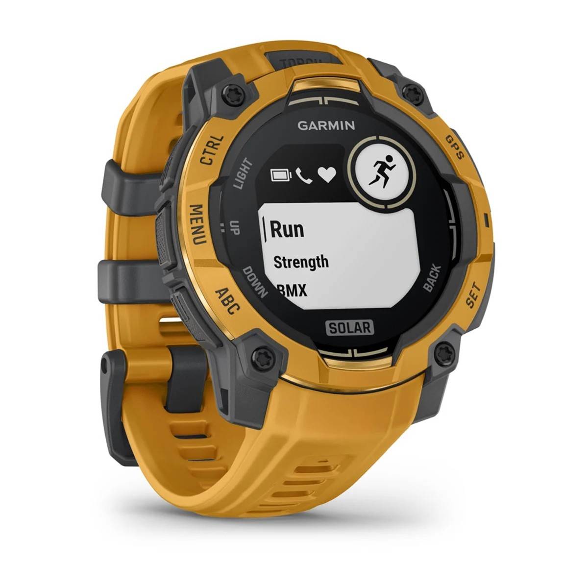 Garmin Instinct 3, 45mm, Solar, Sunburst Con Cinturino Sunburst/gray-1