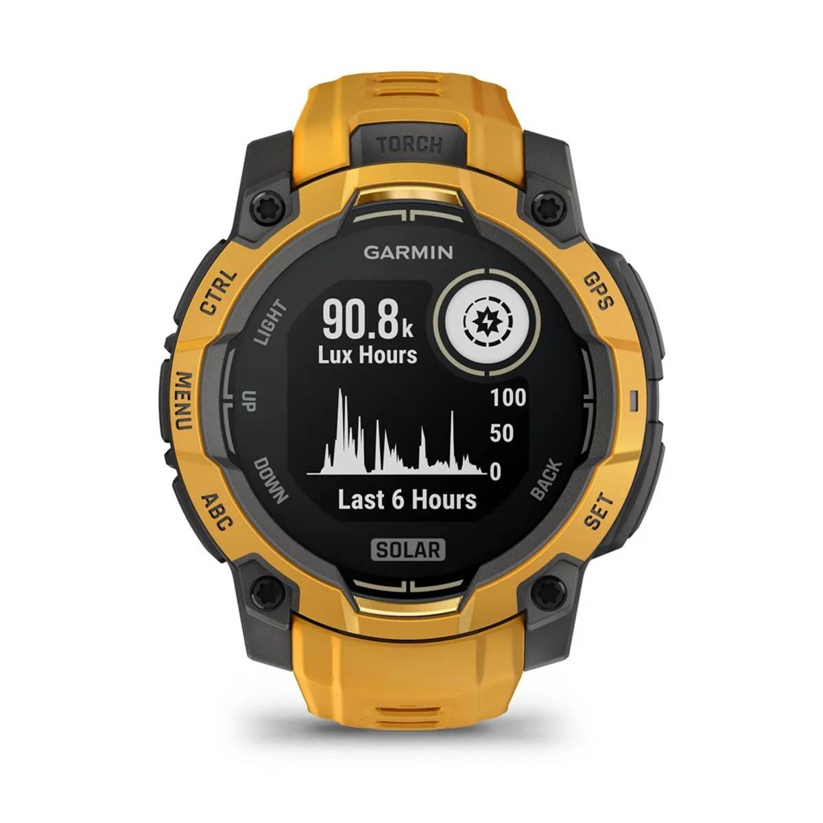 Garmin Instinct 3, 45mm, Solar, Sunburst Con Cinturino Sunburst/gray-0