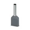 Doppio-Puntale con collare in plastica AI-TWIN 2X 0,75- 8 GY 100Pz.