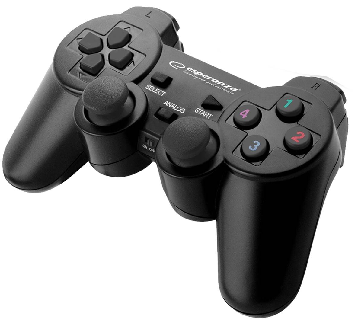 Esperanza Gladiator Gamepad PC, PlayStation 3 Nero-2