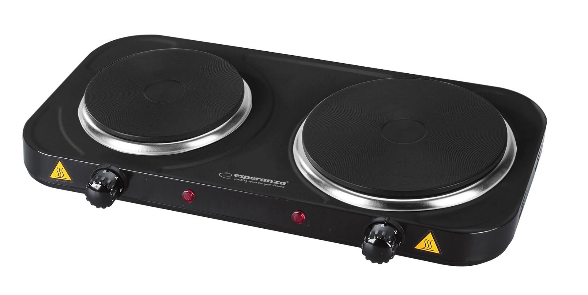 Cooker elettrico Yellowstone 1500W + 1000W Nero EKH014K-0