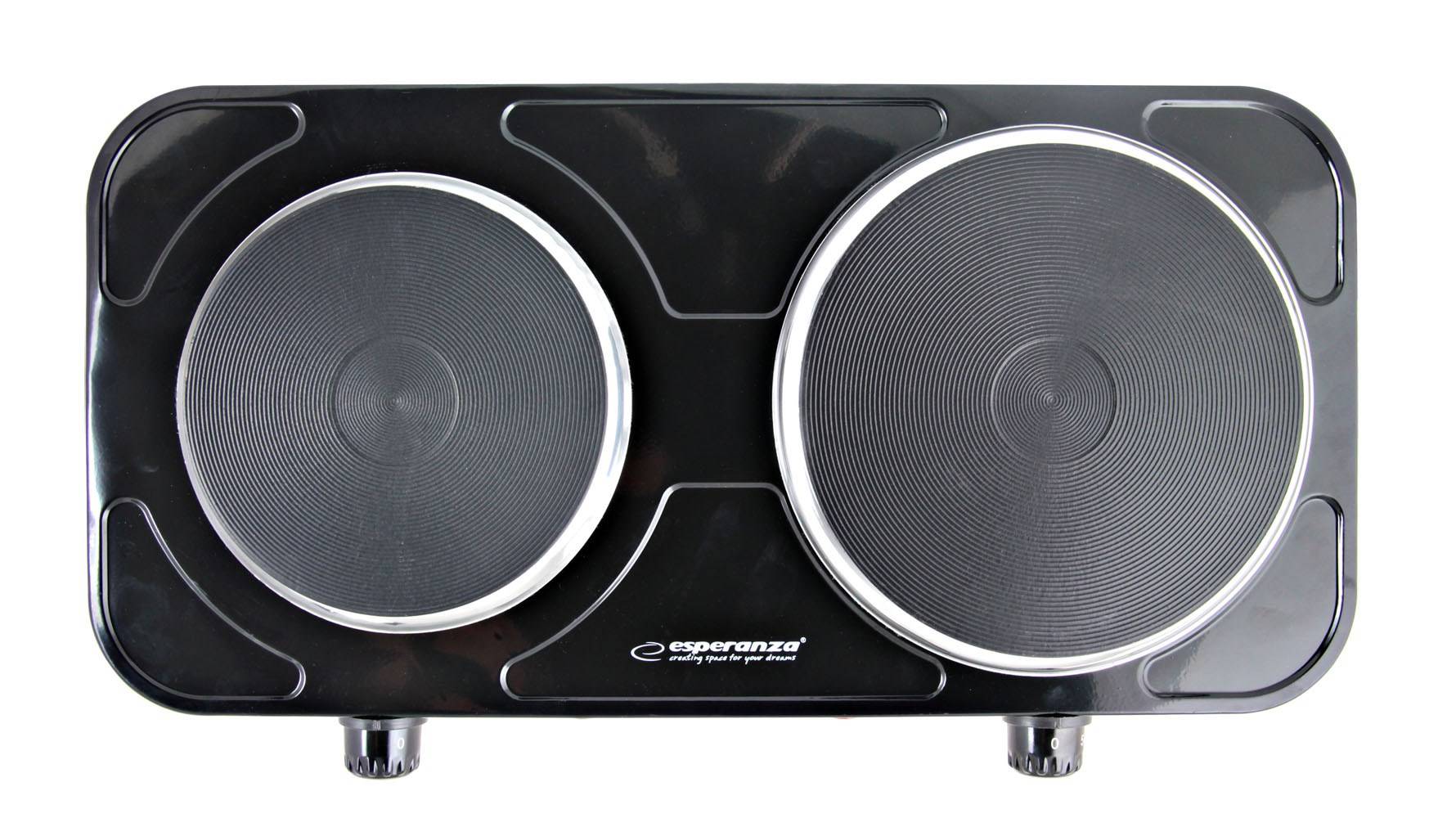 Cooker elettrico Yellowstone 1500W + 1000W Nero EKH014K-2