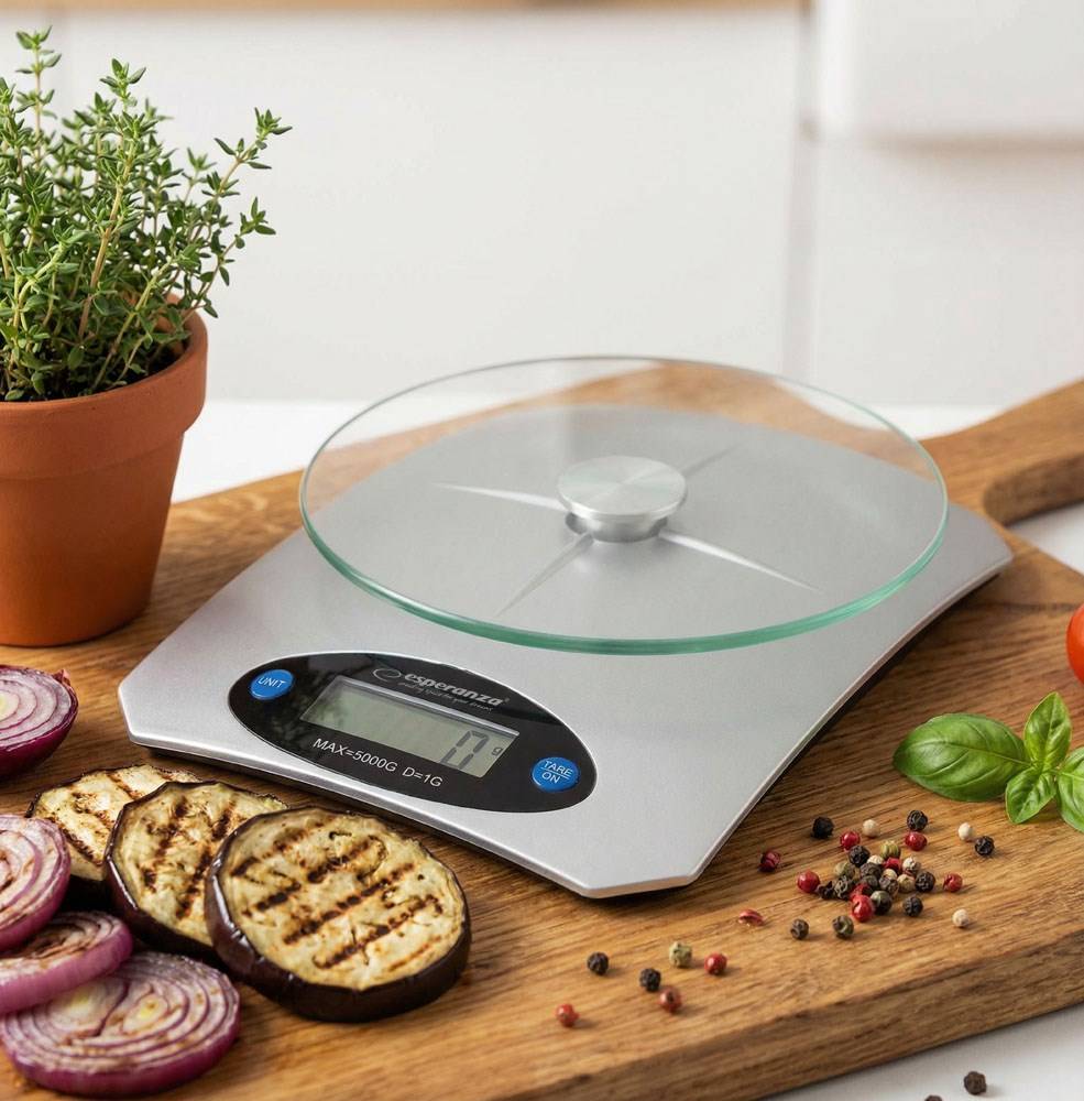 bilancia da cucina Esperanza EKS006 Argentato 5 kg-4