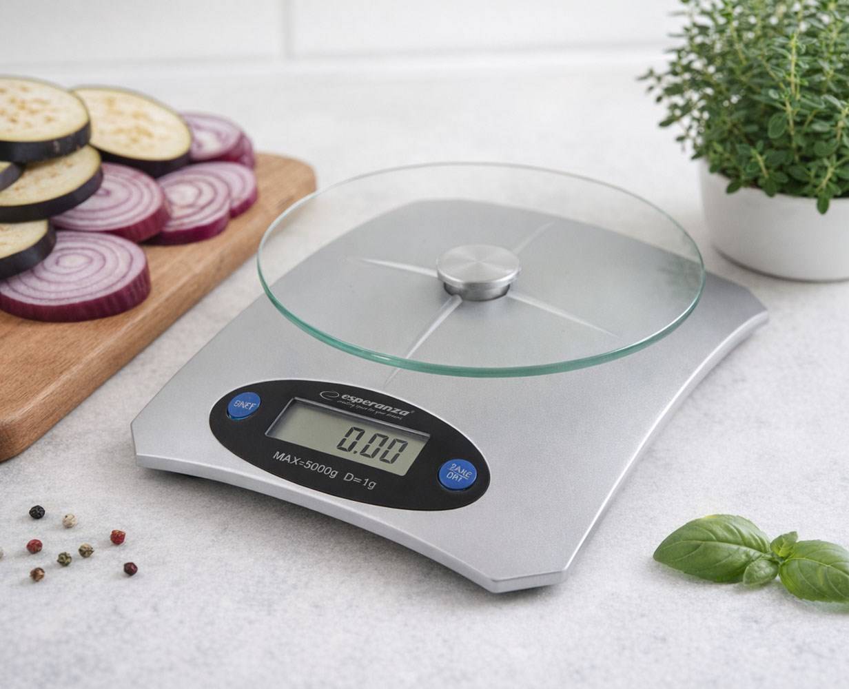 bilancia da cucina Esperanza EKS006 Argentato 5 kg-5