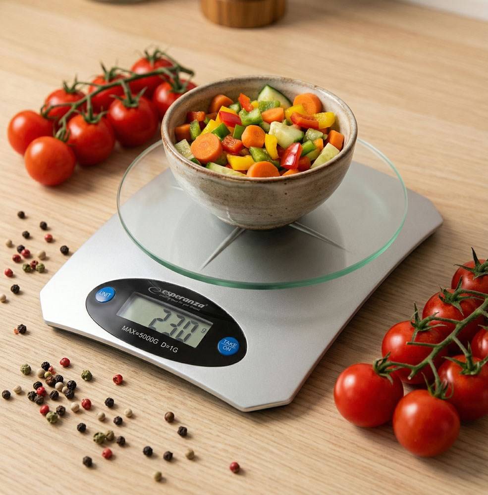 bilancia da cucina Esperanza EKS006 Argentato 5 kg-2