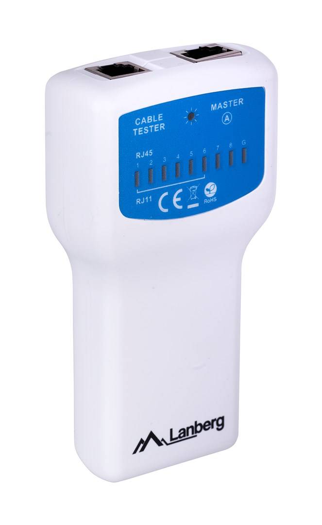 Lanberg NT-0402 Netzwerkkabel-Tester PoE-Tester Blau - Weiß (NT-0402)-6