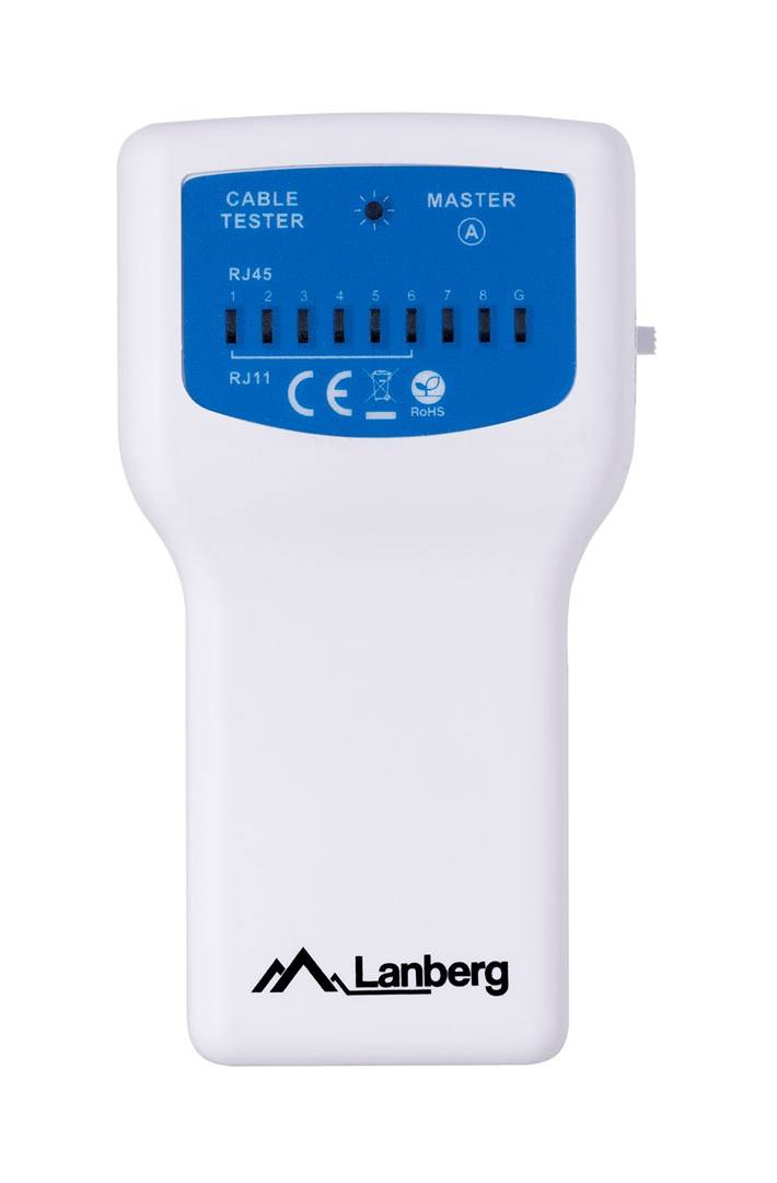 Lanberg NT-0402 Netzwerkkabel-Tester PoE-Tester Blau - Weiß (NT-0402)-4