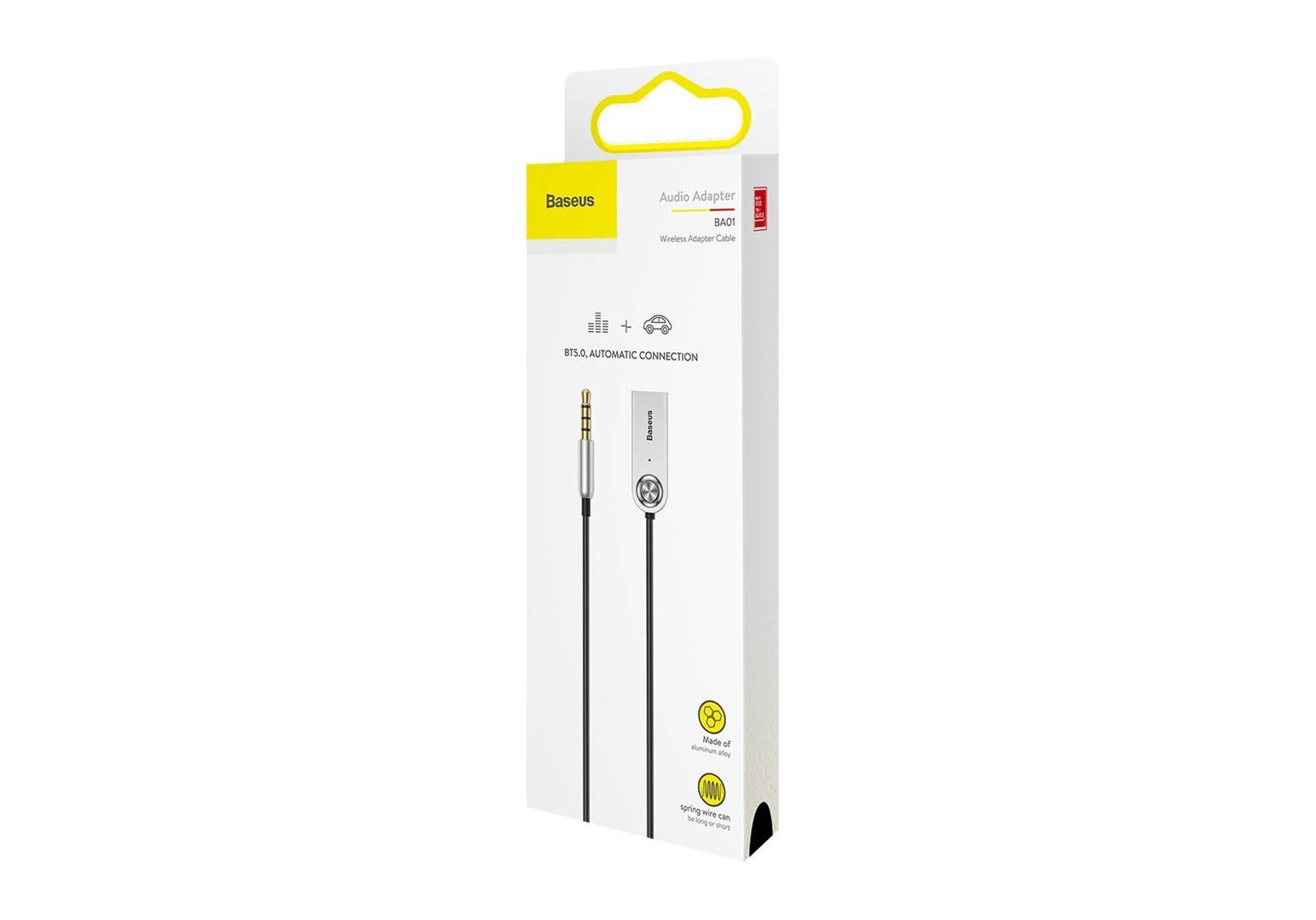 Baseus CABA01-01 cavo audio 0,5 m 3.5mm USB tipo A Nero (Baseus BA01 Wireless US-6
