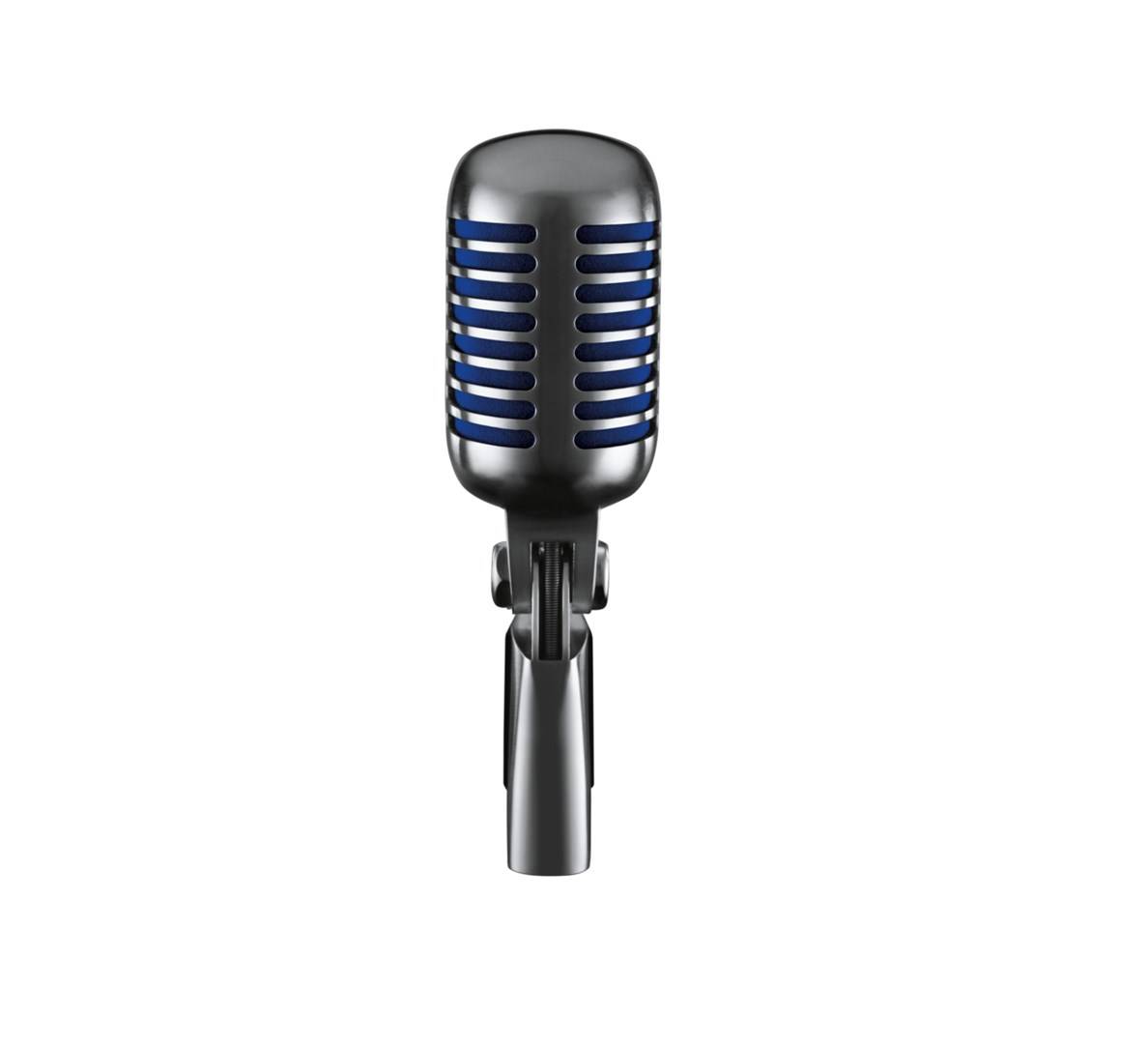 Shure Microphone Super 55 "Elvis" Deluxe XLR silver-blue silverblue (SUPER 55)-3