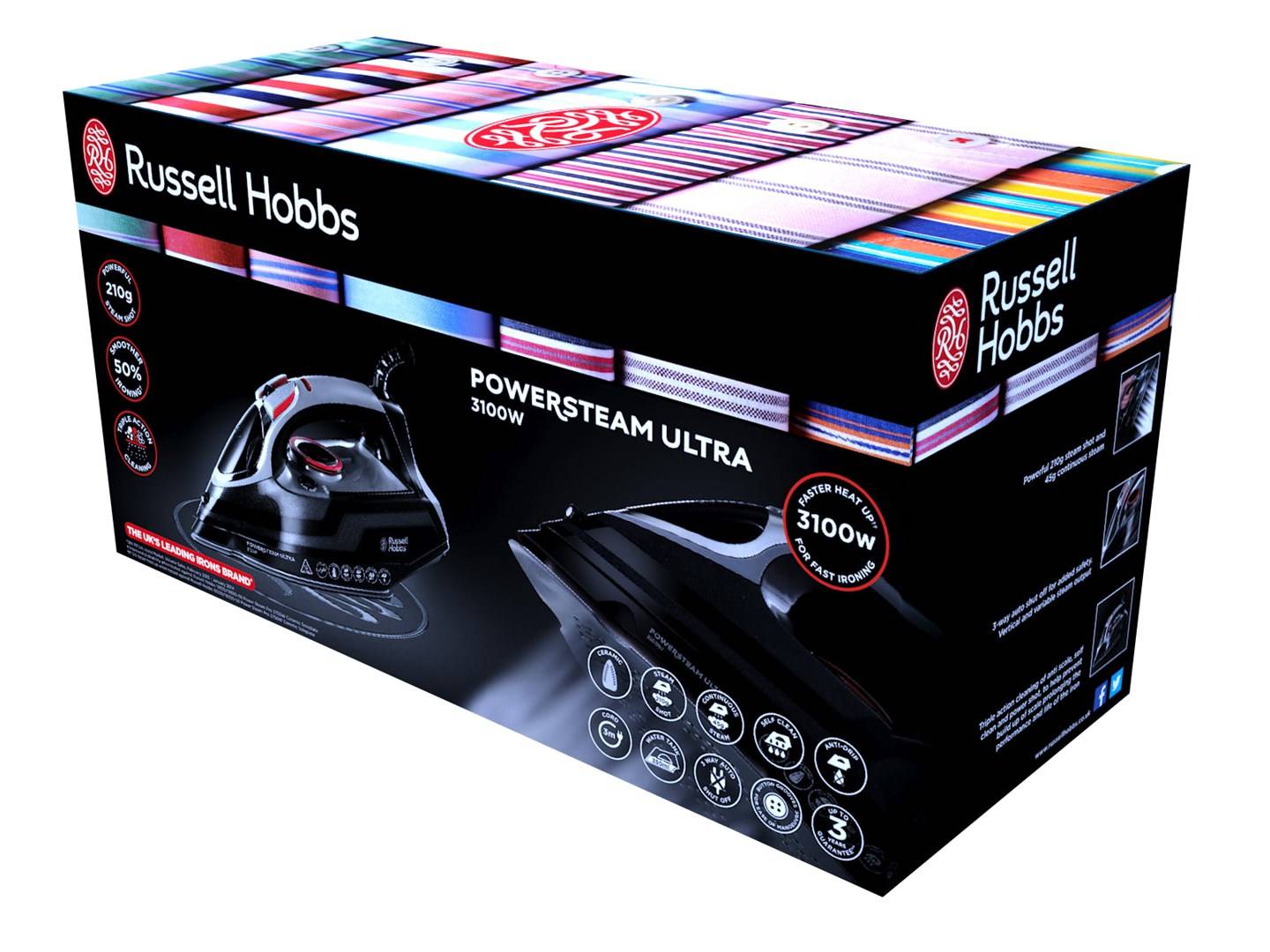 Russell Hobbs Power Steam 20630-56 Dampstrygejern 3100W Dimensioni assortite-5
