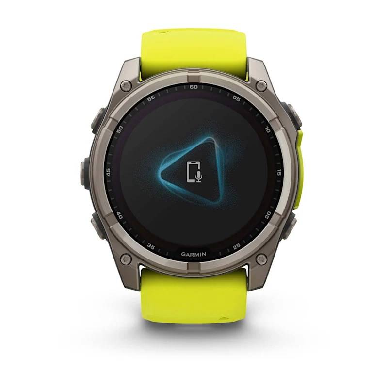 Garmin Fenix 8, 51mm, Sapphire Solar, Carbon Gray Dlc Titanium Con Cinturino Amp Yellow-5
