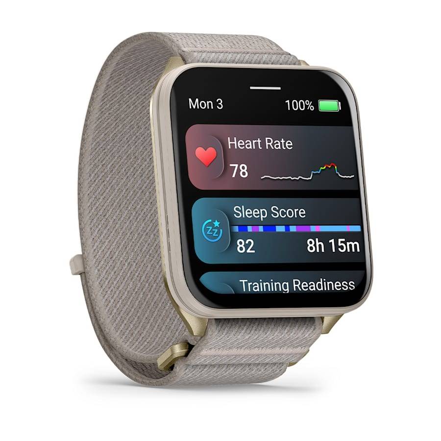 Garmin Venu X1 French Gray Con Fondello Titanium Cinturino A Strappo French-2