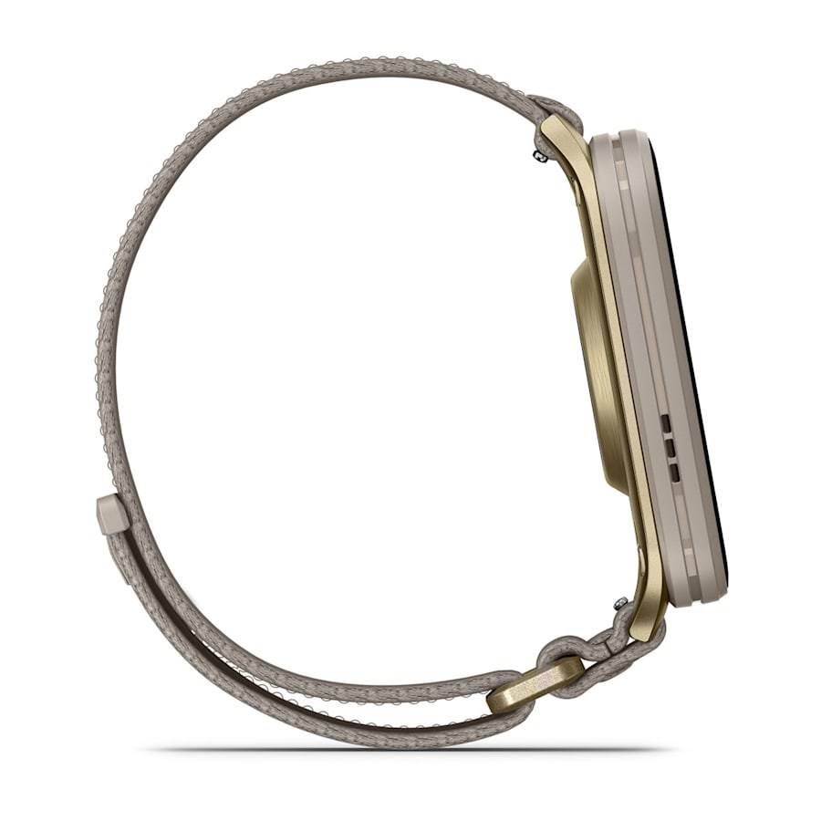 Garmin Venu X1 French Gray Con Fondello Titanium Cinturino A Strappo French-4