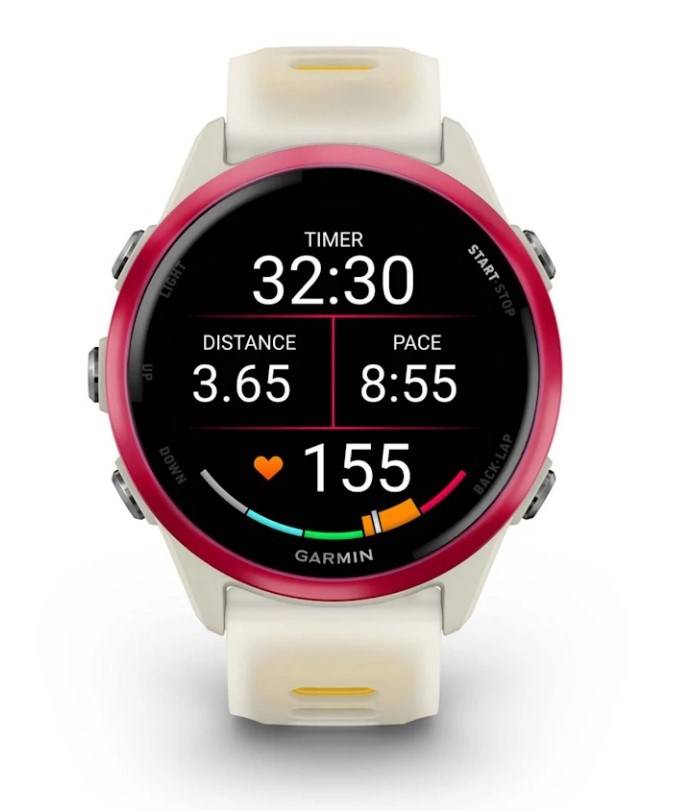 Garmin Forerunner 570 - 42mm Raspberry Cinturino Bone Mango-5
