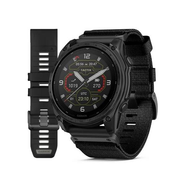Smartwatch Garmin Tactix 8 Solar 51mm Vetro Zaffiro Sub 40m Torcia Led