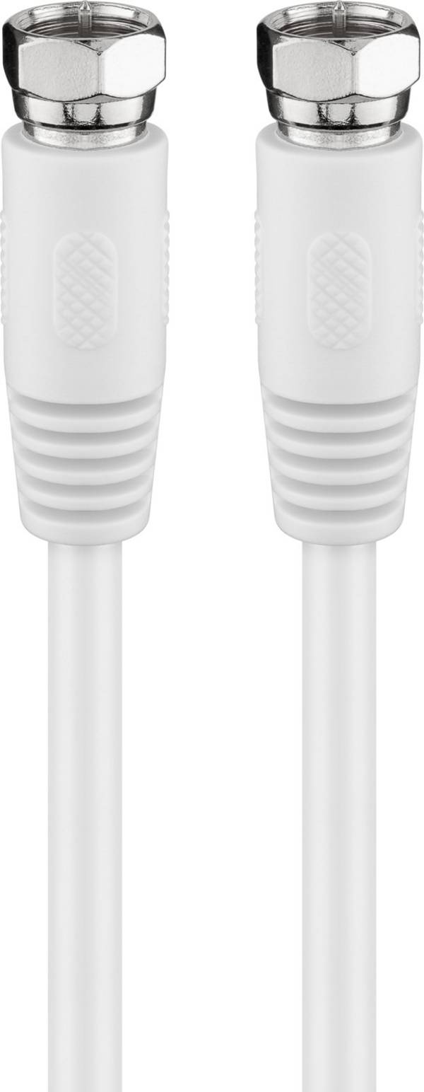 Goobay Cavo antenna SAT (80 dB), doppia schermatura 2.5 m spina F > spina F (completamente schermata)
