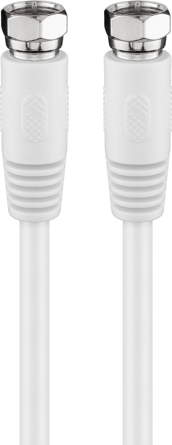 Goobay Cavo antenna SAT (80 dB), doppia schermatura 2.5 m spina F > spina F (completamente schermata)-0