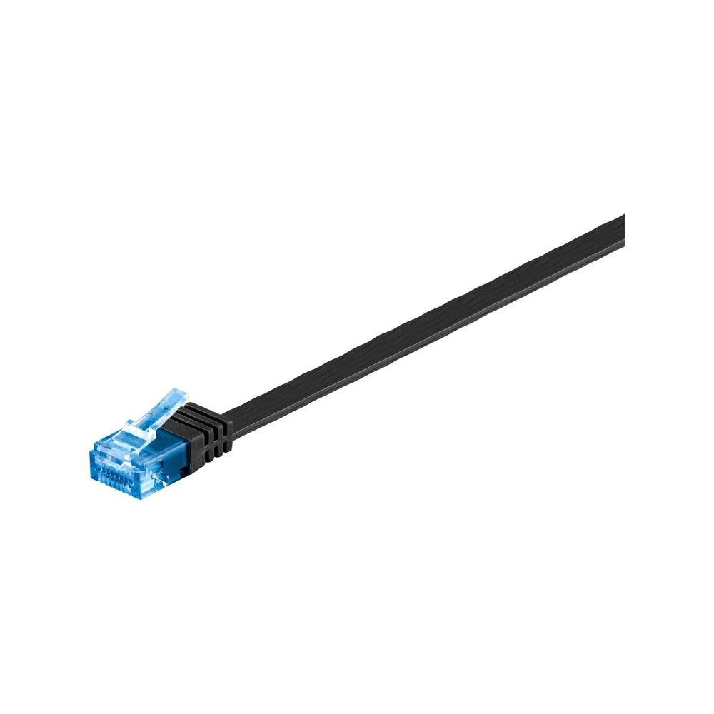 Cavo patch piatto Goobay CAT 6A, U/UTP, nero 15 m-3