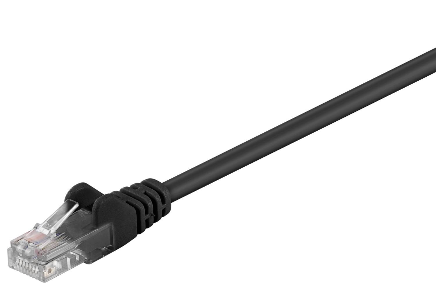 Cavo patch Goobay CAT 5e, U/UTP, nero 10 m-0